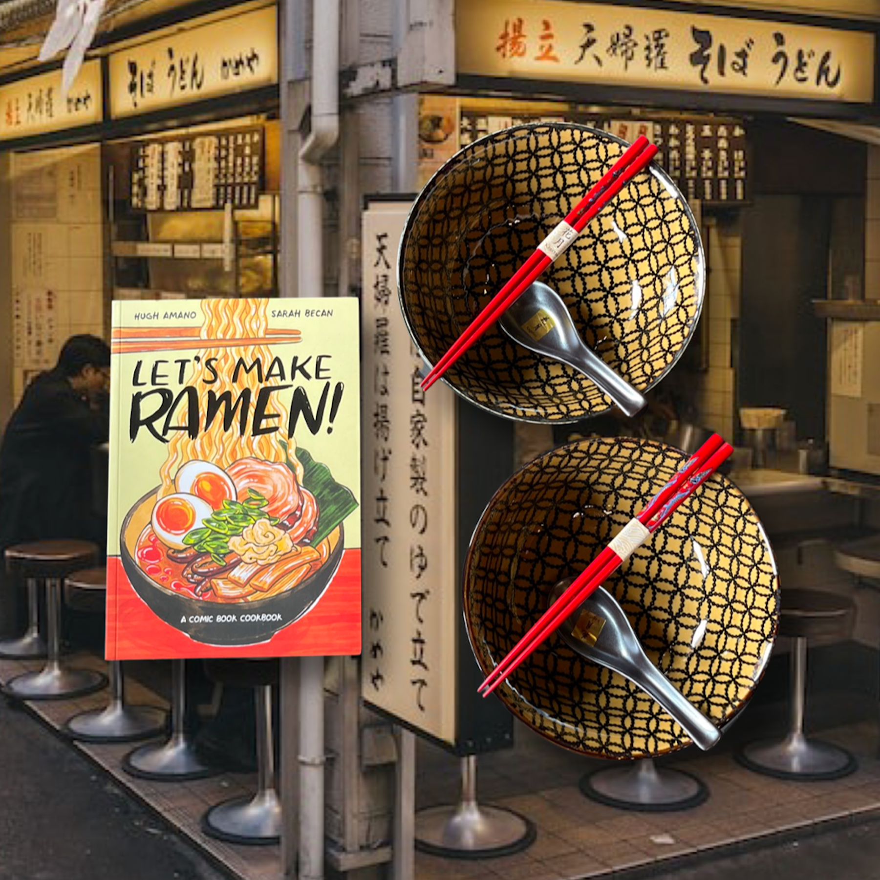 Ramen for Two Gift Set with Let's Make Ramen Comic Book Cookbook – China  Live