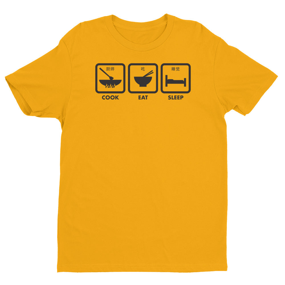 China Live Signature Short Sleeve T-shirt: COOK | EAT | SLEEP