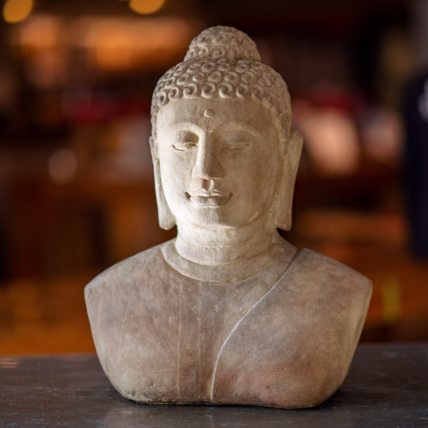 Cement Buddha Head