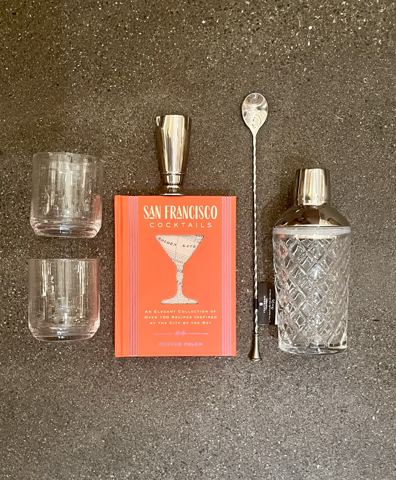 SF Cocktails Shaker & Duo of Glasses Set
